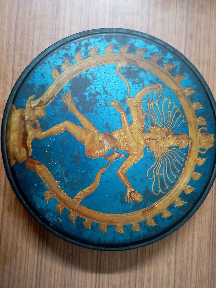 Vintage Round Tin Box