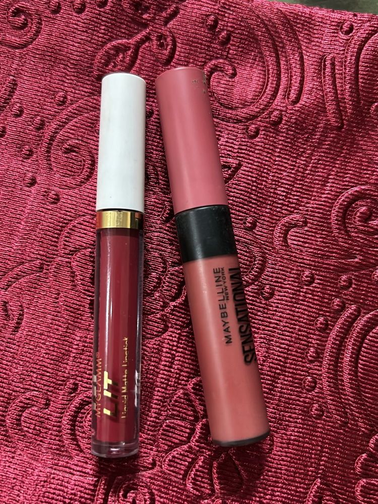 LiquidMaybelline & Myglamm Lipstick Combo Set Of 2