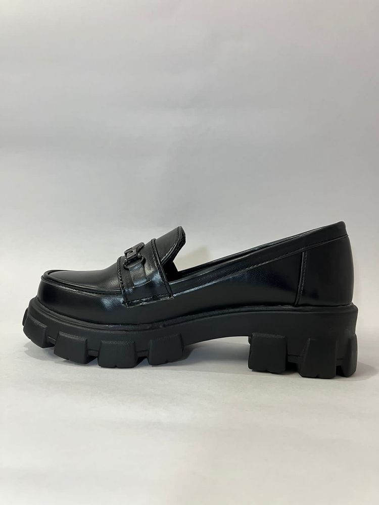 Korean Chunky Black Shoes