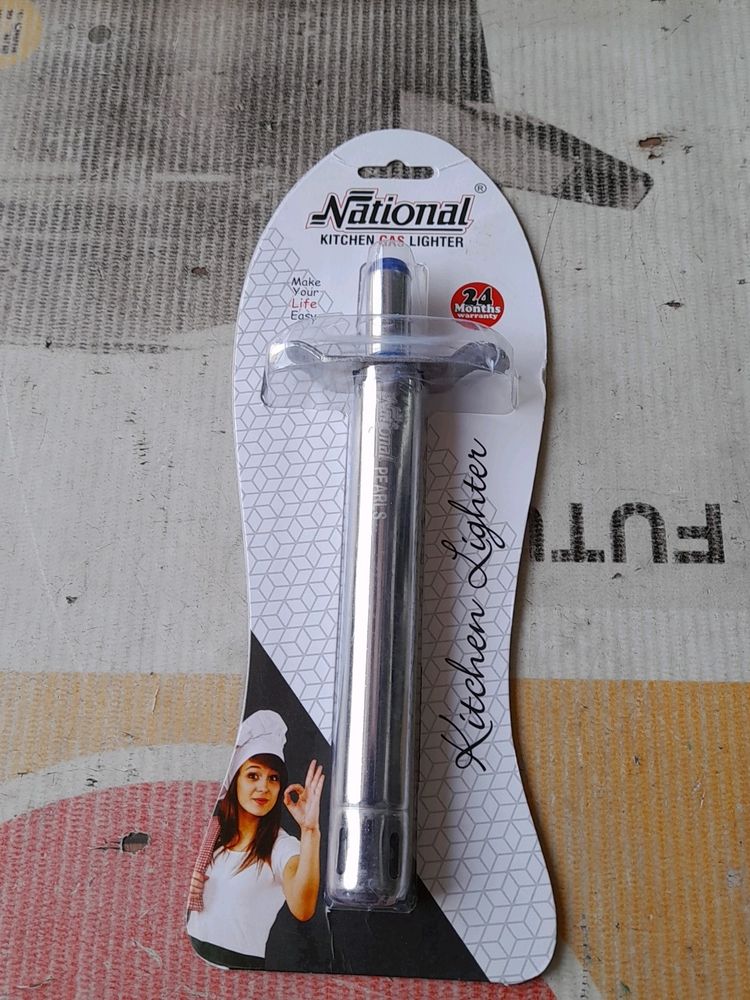 NATIONAL KITCHENWARE S/S  GAS LIGHTER PEARL MODEL