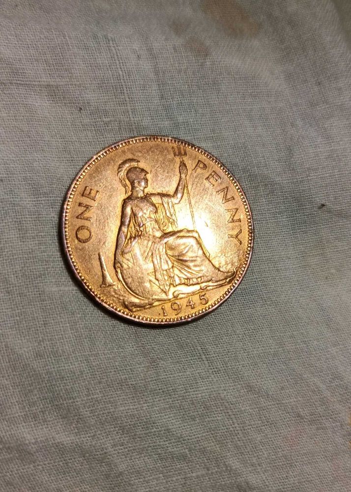 One Penny 1945 Coins