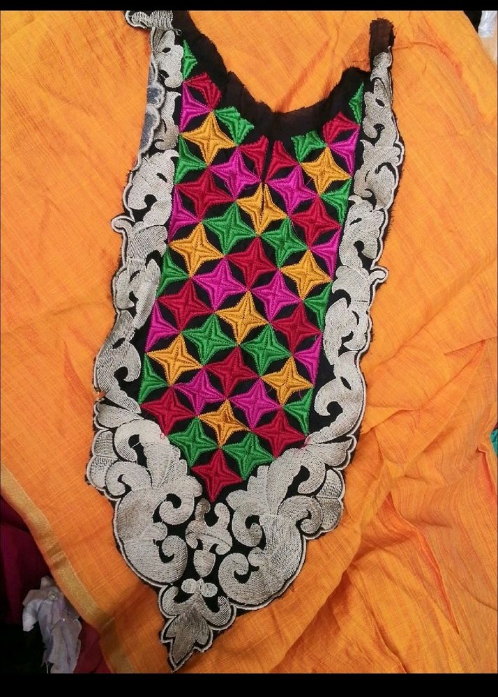 Kurta Material With Patch