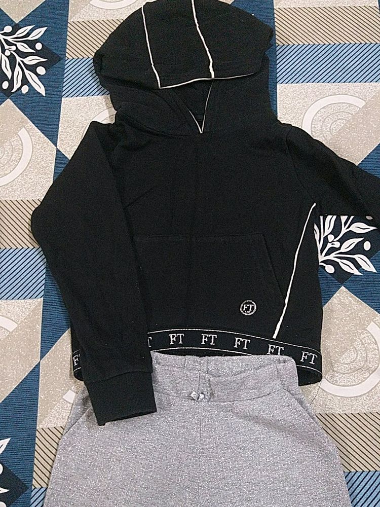 Crop Hoodie And Pant