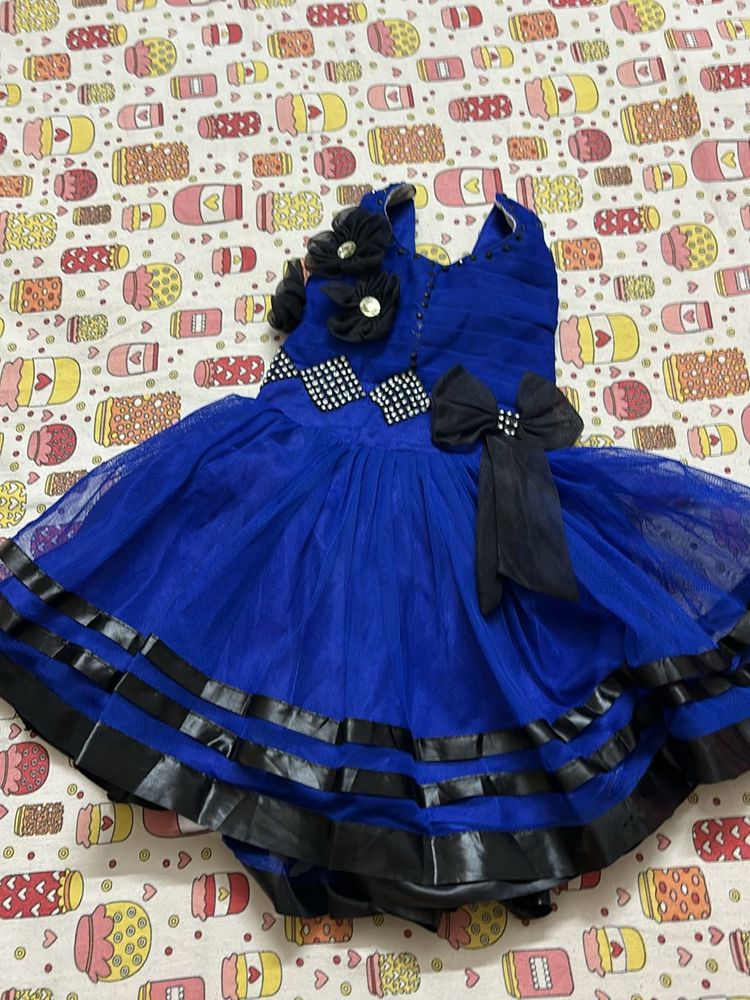 Navy Blue Party Wear Dress