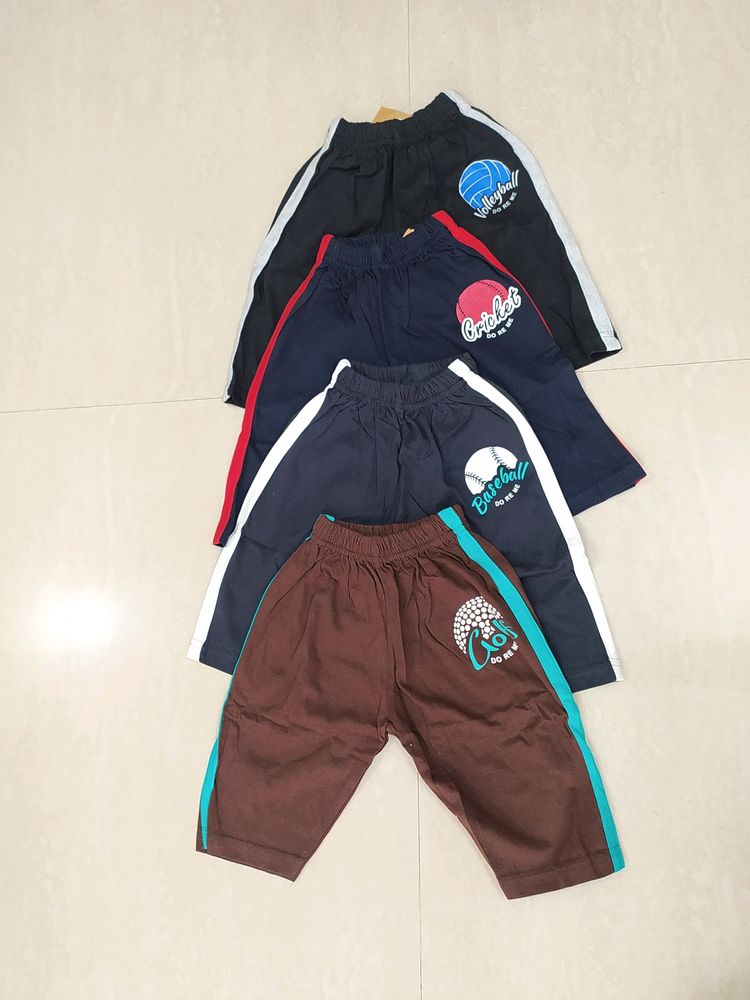 New unused Cotton 3/4 Pants For Kids four pieces