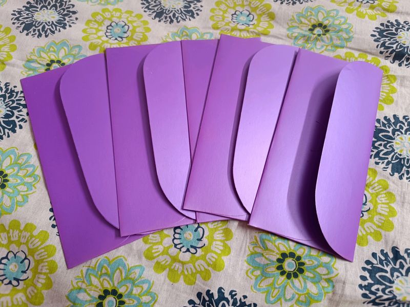 Set Of 5 Metallic Shagun Envelope