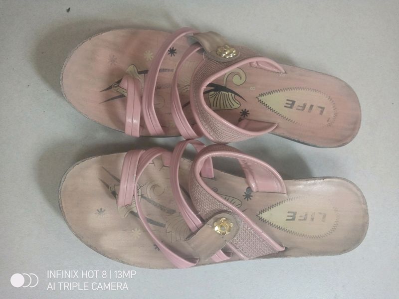 Pink Color Ladies Footwear