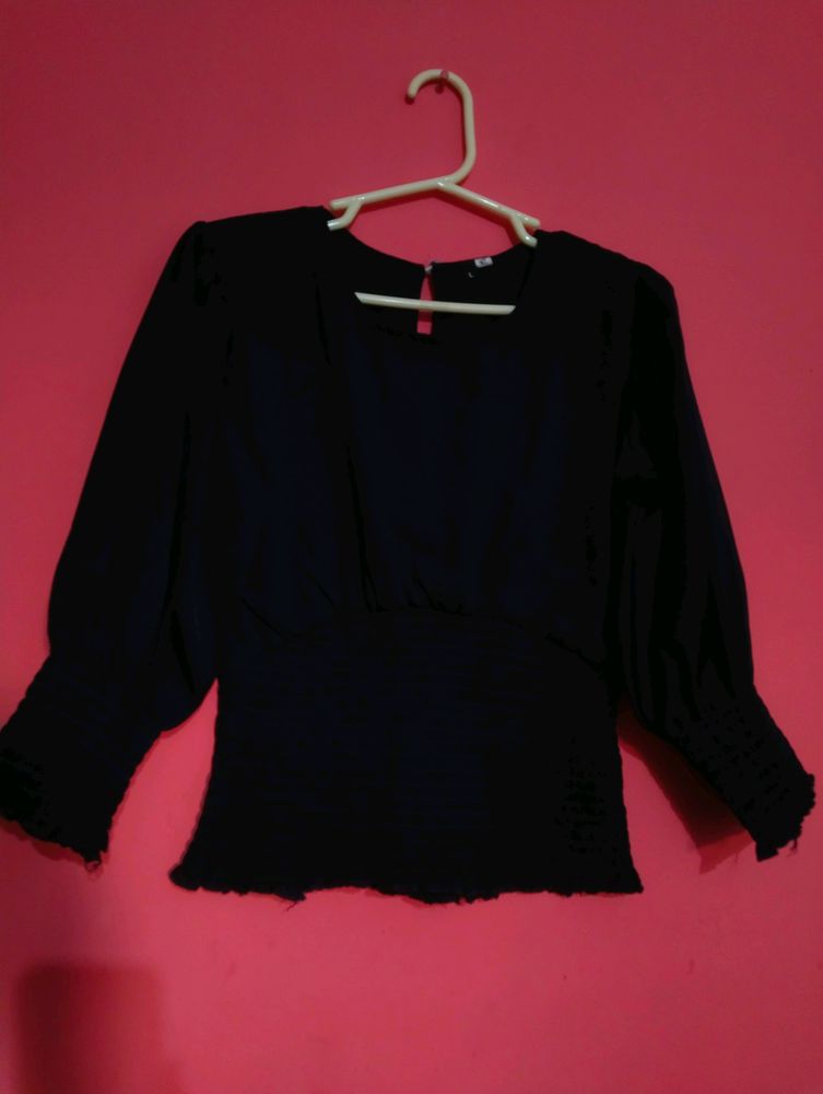 Dark Navy Blue Top