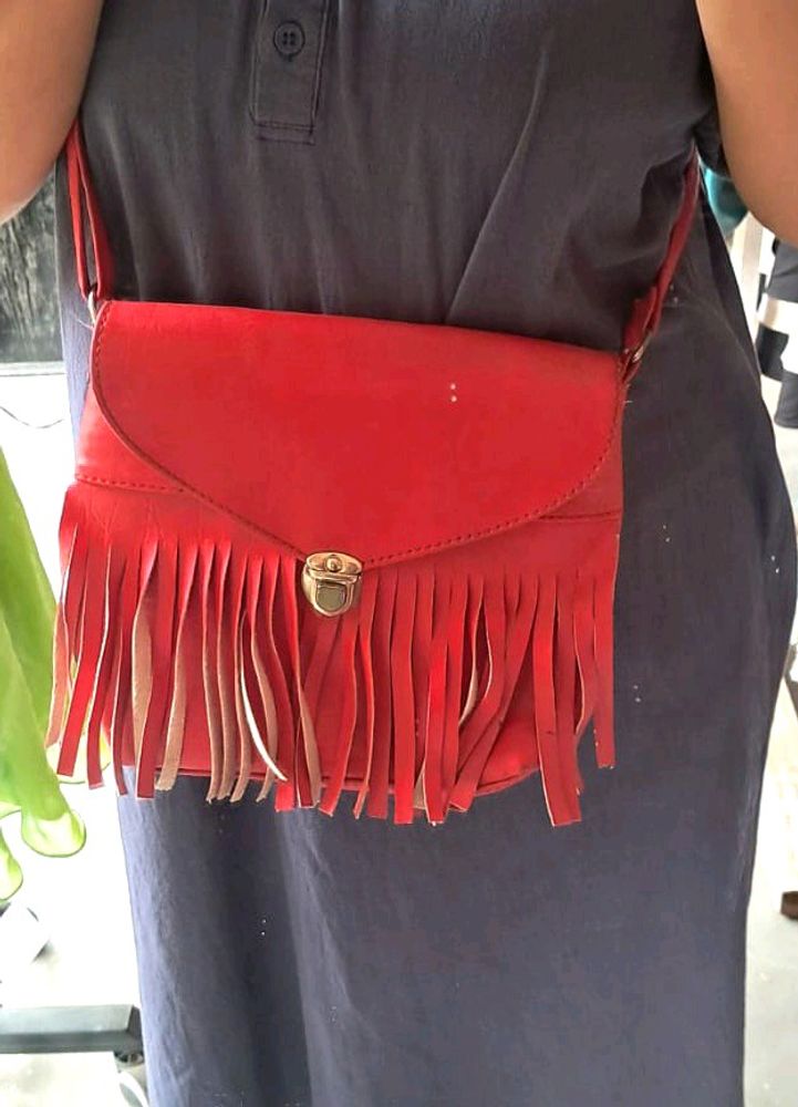 Red Sling Bag