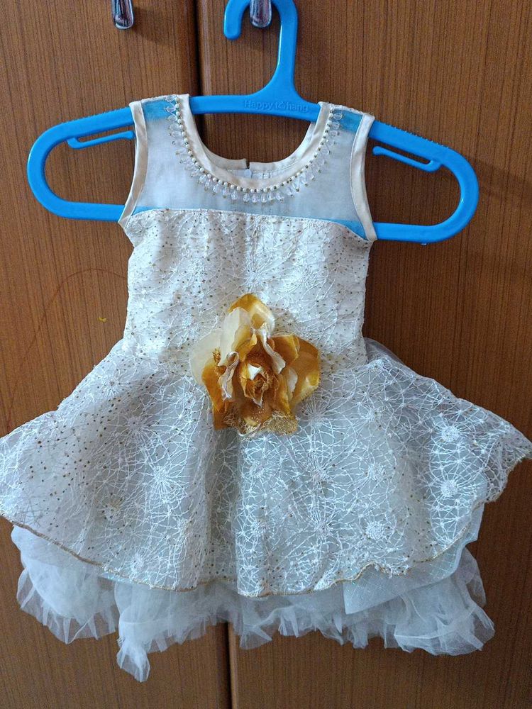 Partywear Frock for 1-3 Year Old Baby