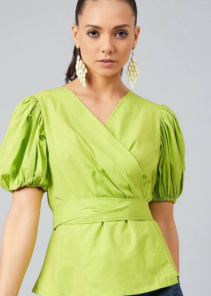 Athena Neon Green Top