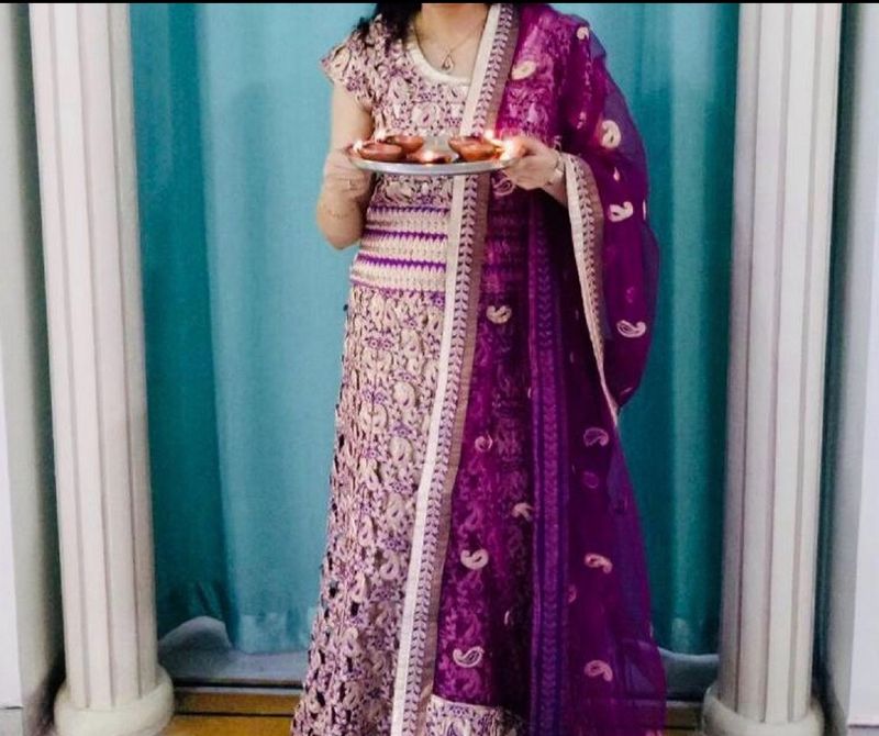 Festive Edit- Beautiful Purple Lehenga