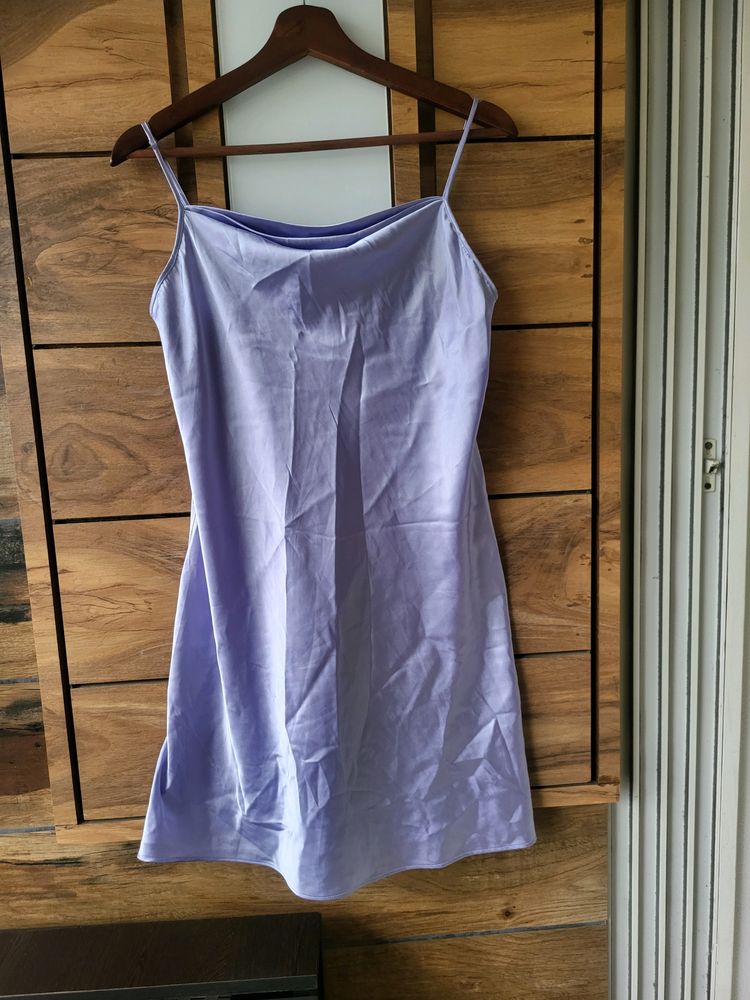 Satin Lavender Dress