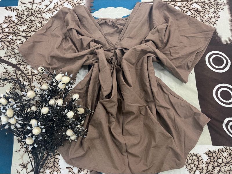 designer brown top