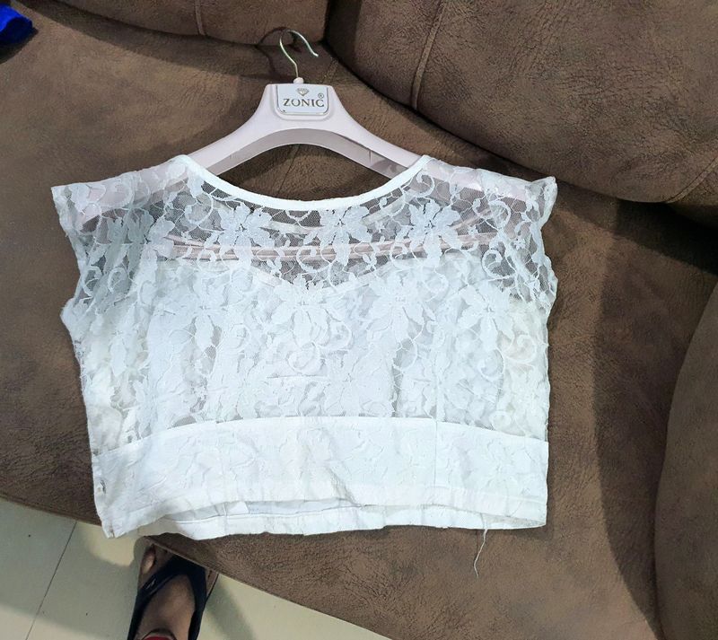 Designer White Blouse