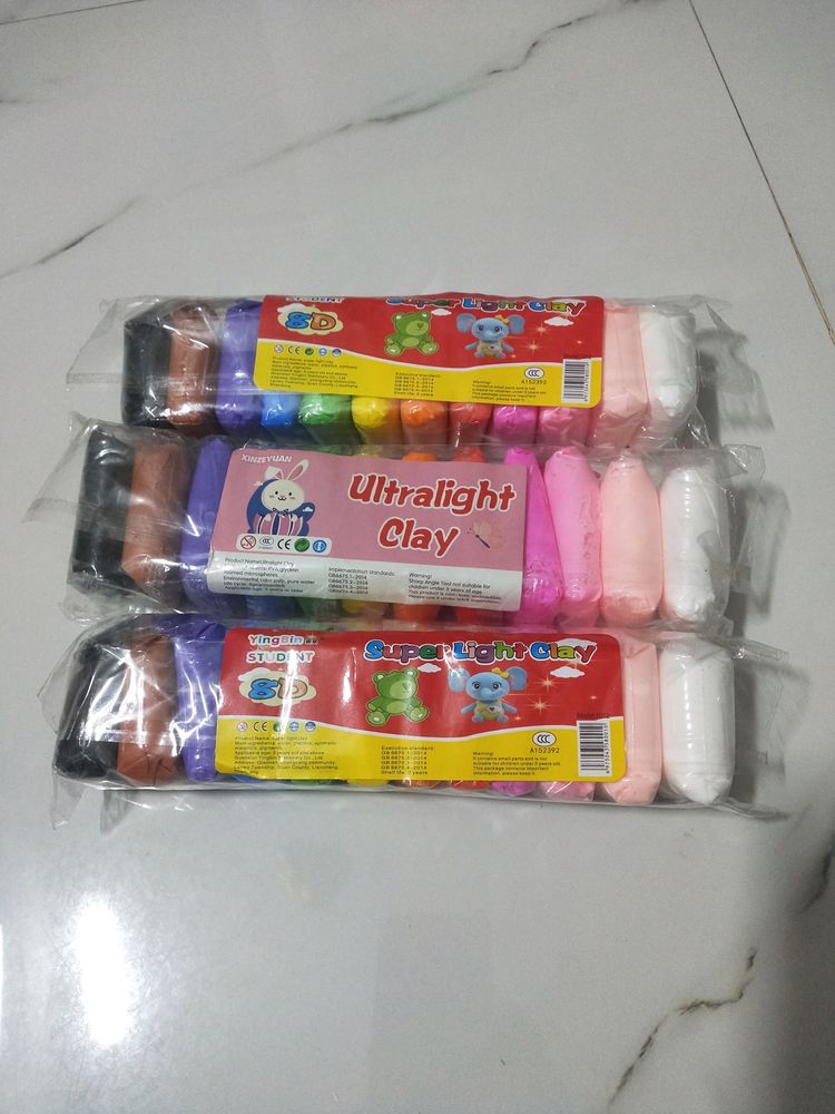 12pcs Kid's Clay Make Toys With Tools