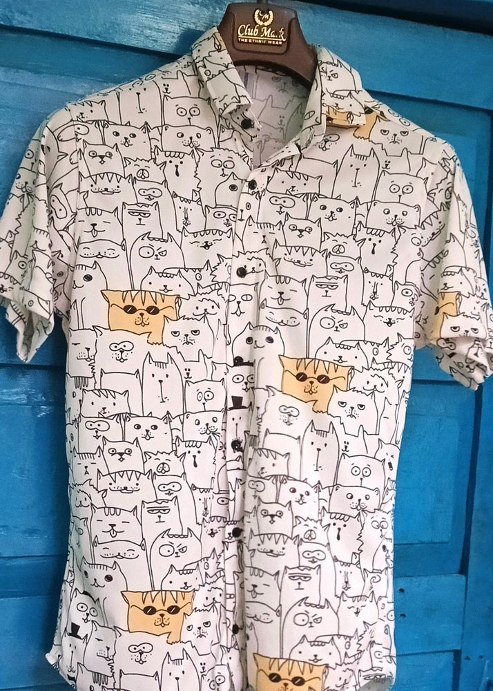 Fantastic And Cool Printed Half Shirt For Men 😎