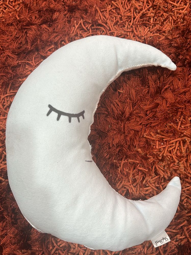 Moon Soft Pillow For Kids Bed Room