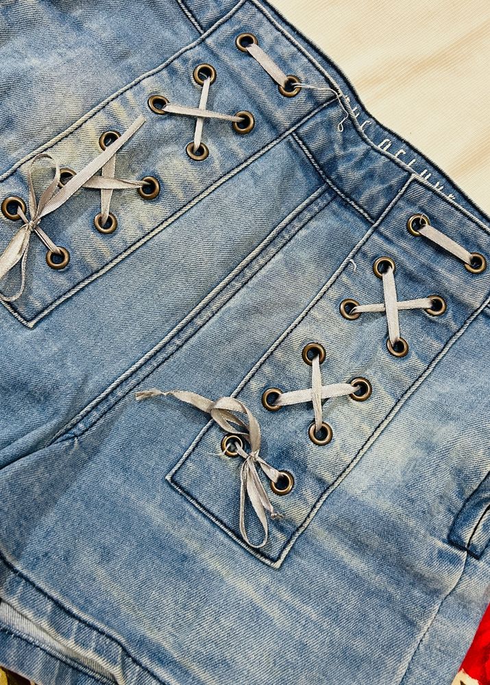 DENIM CRIS CROS SHORT