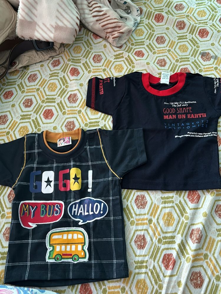 Set Of Two T-shirts For Baby Boy