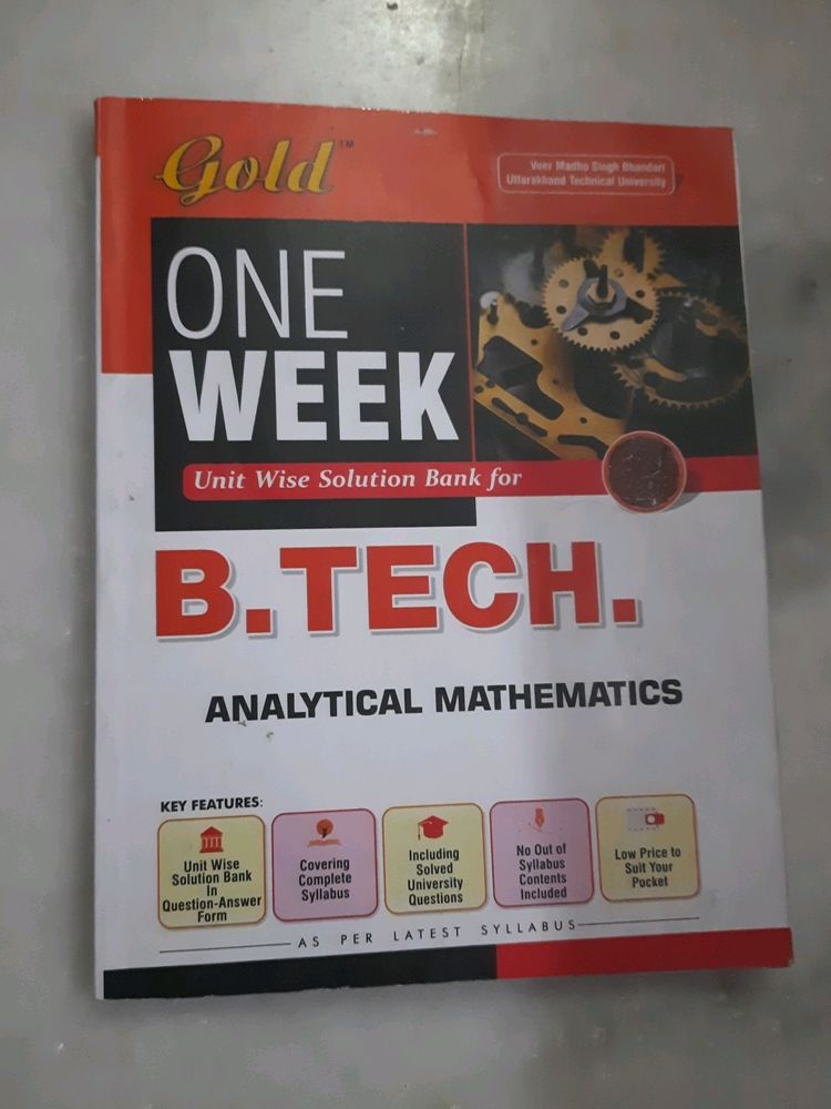 Analytical Mathematics Engineering First Yr Book