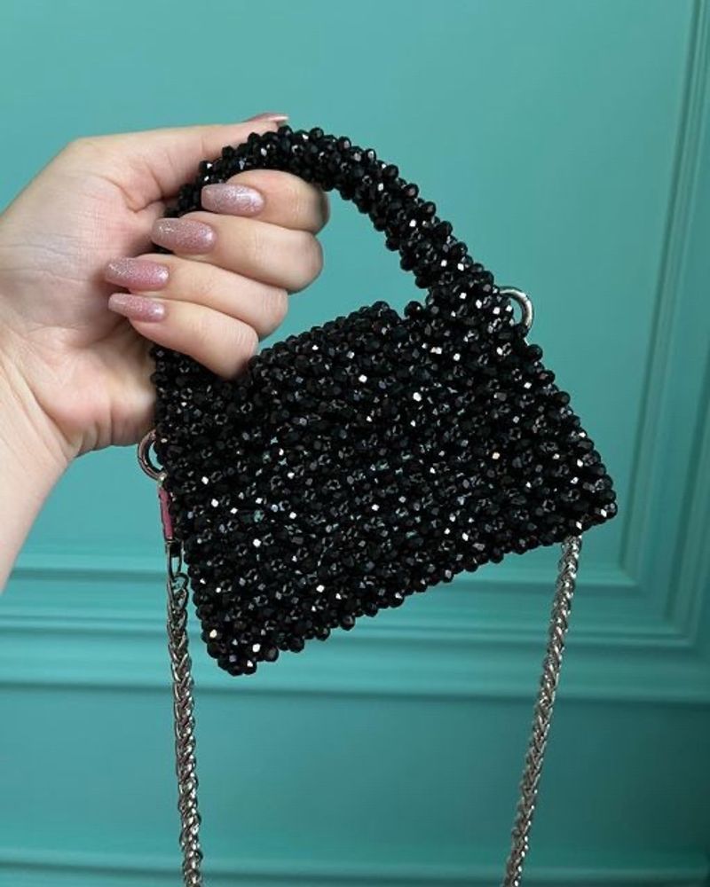 Black Beads Bag☺️🖤