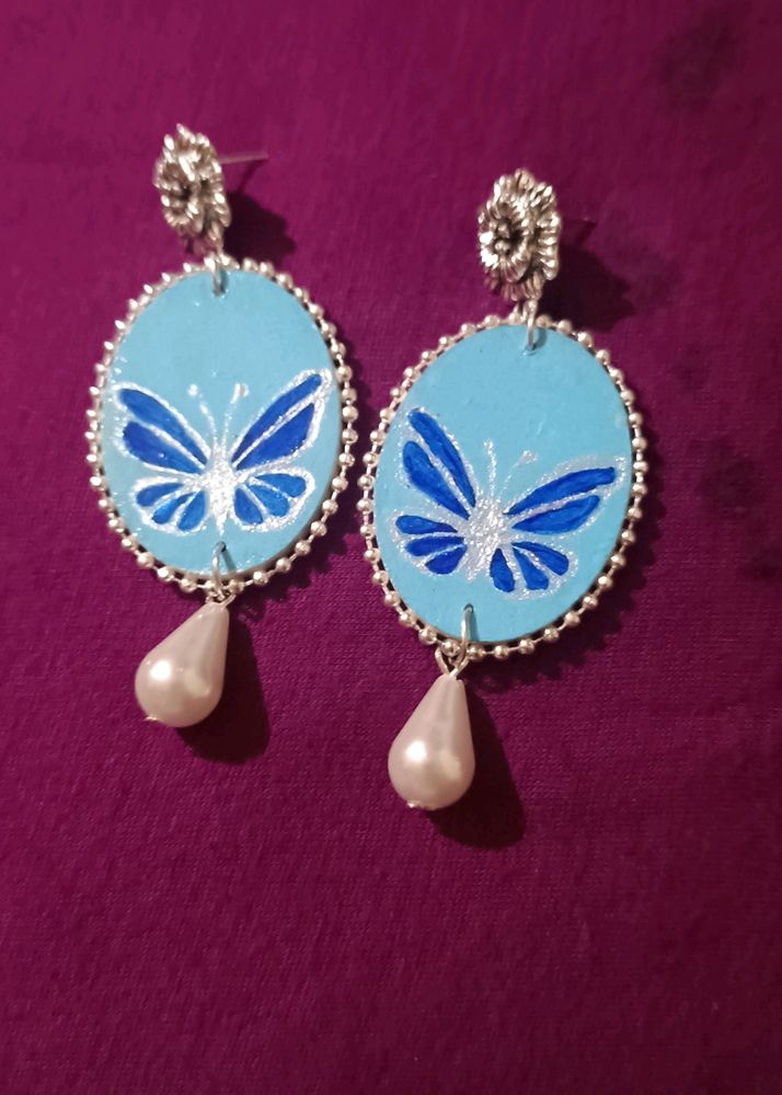 Butterfly Hand-painted Earrings