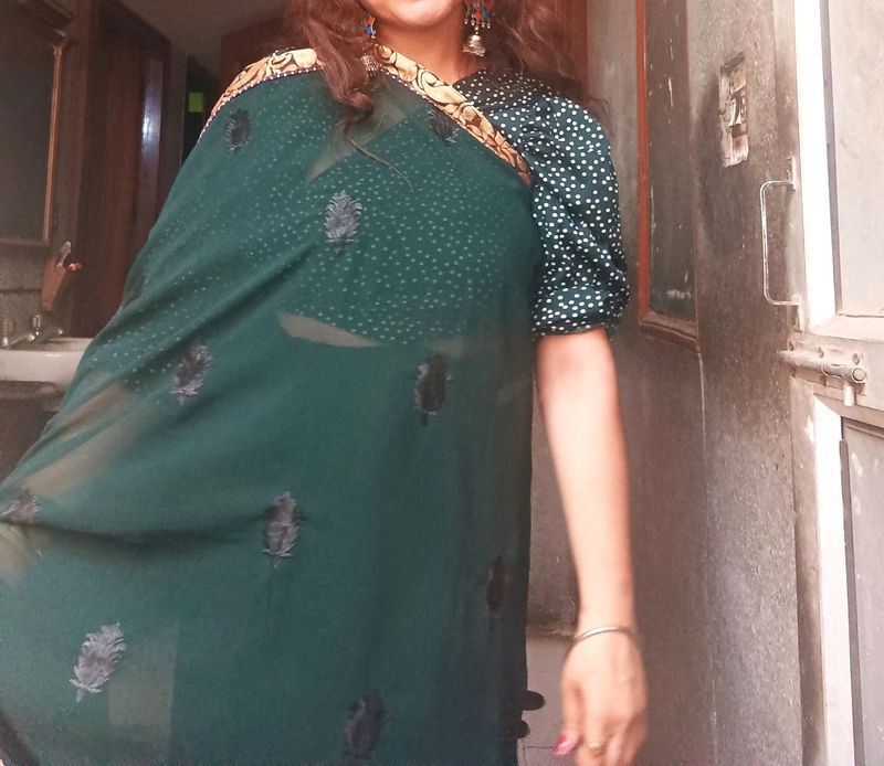 Green Saree