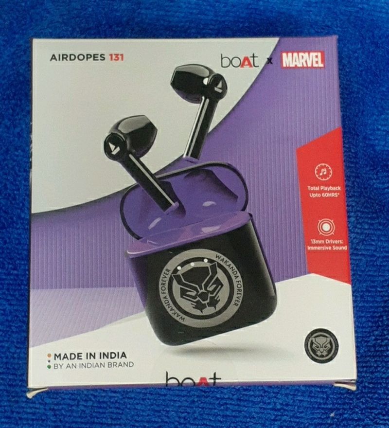 Boat×Marvel Earbuds Bluetooth Airdopes131)