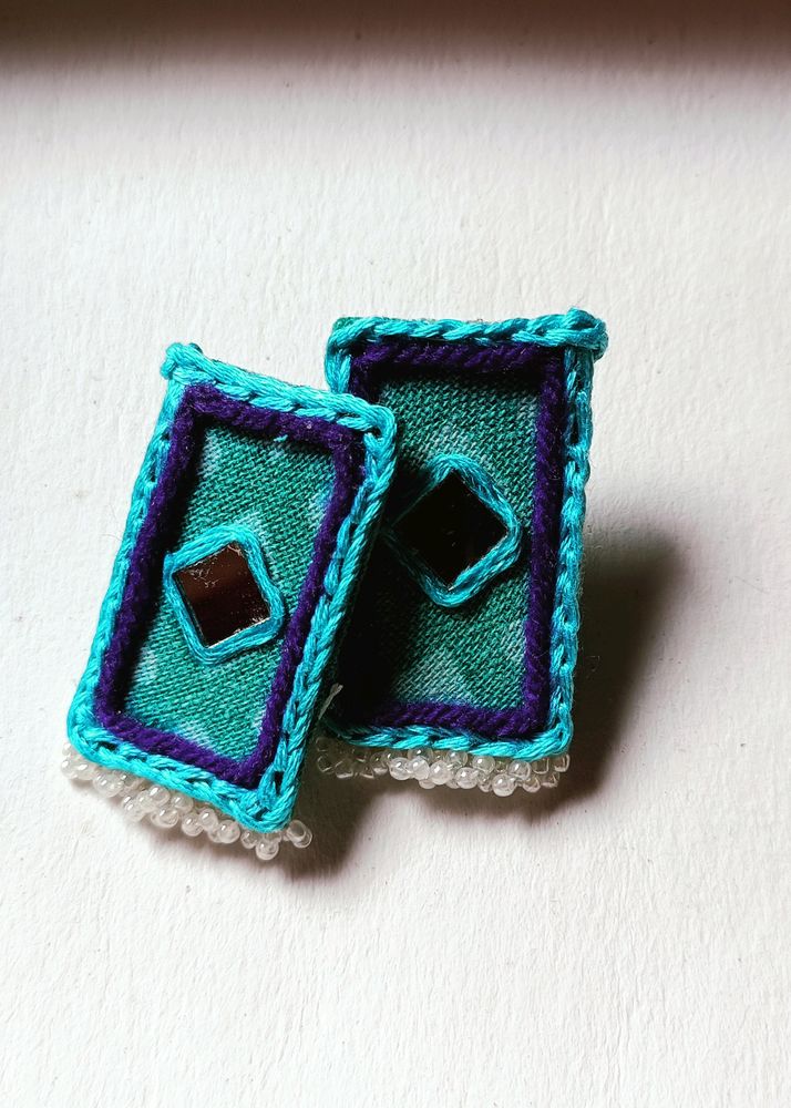 Handmade Fabric Boho Earrings