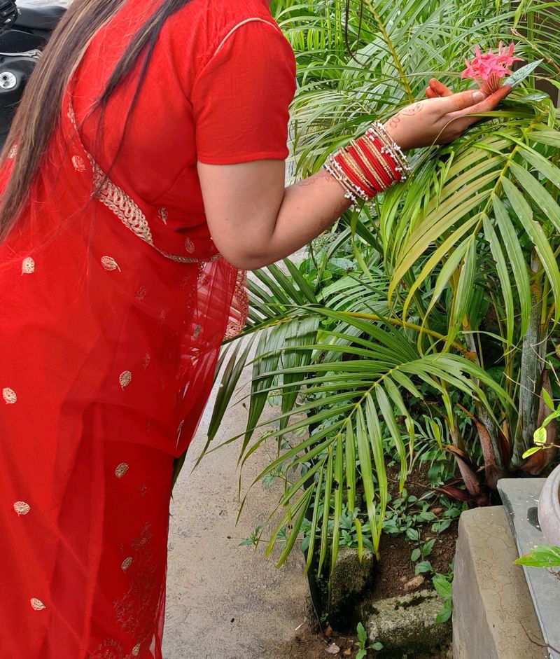 Sexy Blood Red Kurti With Detailed Work❤️❤️