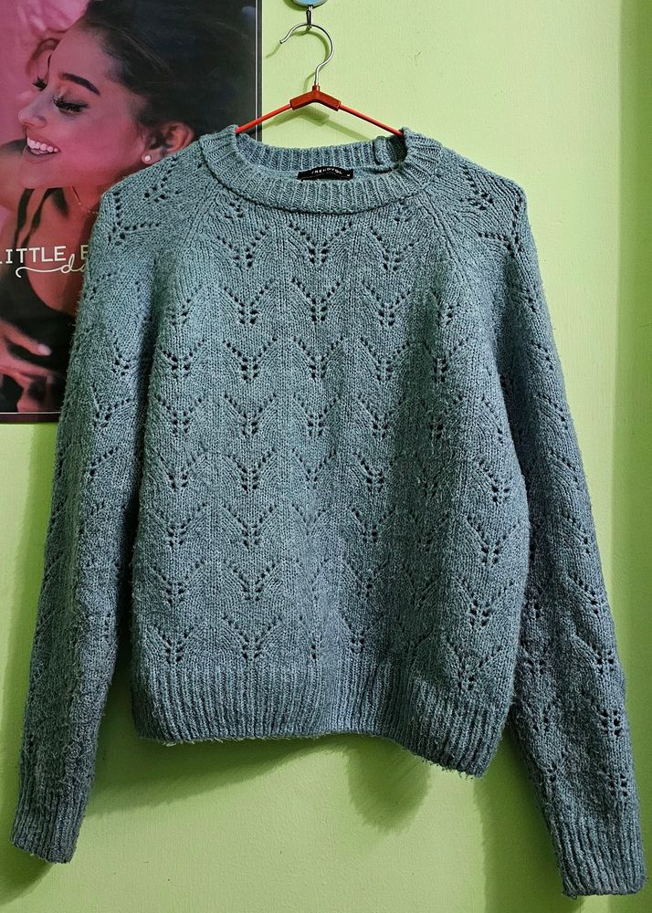 Blue Trendyol Women Sweater M SIZE