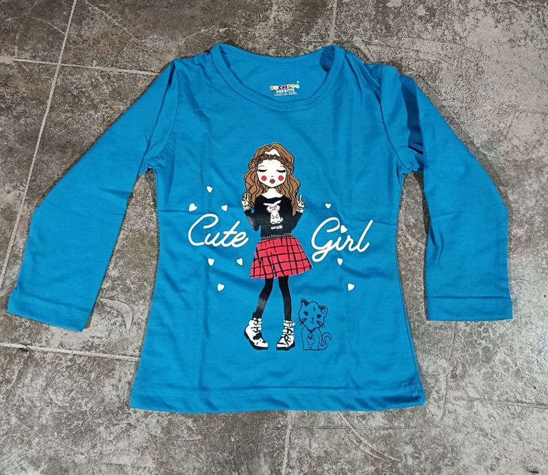 Printed Crew Neck T-shirt 2-3Y