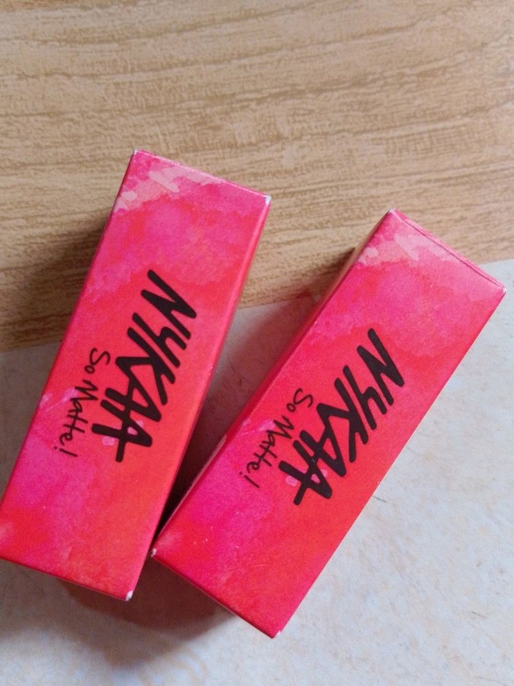 Set Of 2 Nykaa Lipsticks 🥰♥️💅