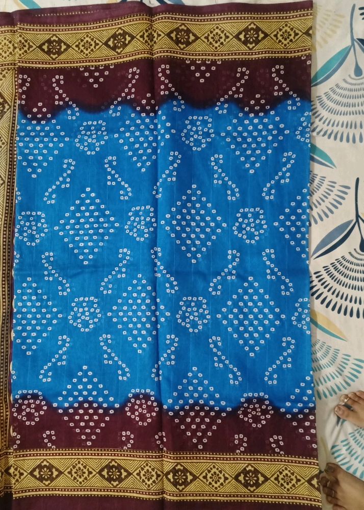 Chunri Print Cotton Saree