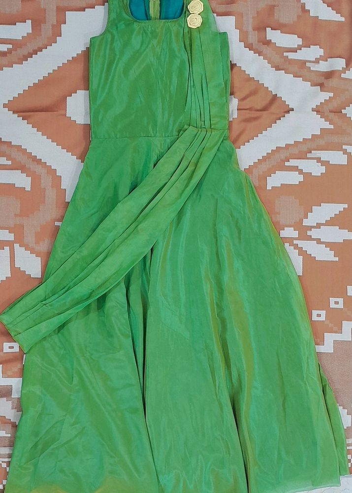 Party Wear Green Gown 💚