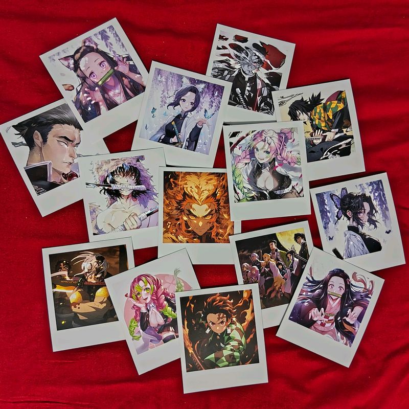 Demon Slayer Anime Polaroid Photo Cards