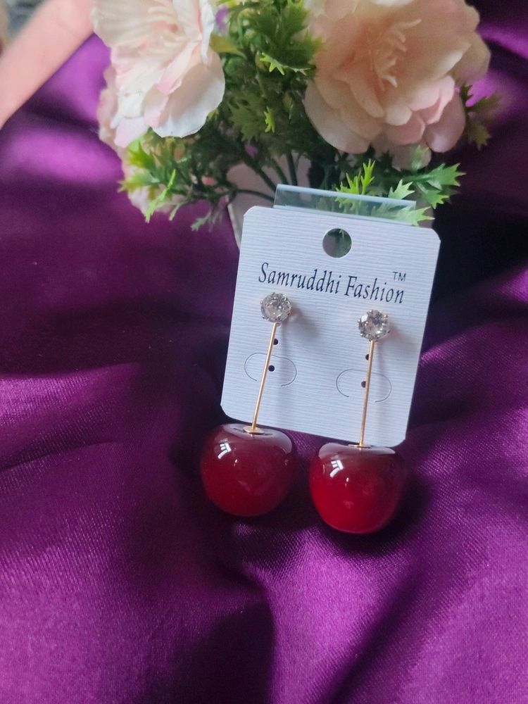 Cherry 🍒 Design Earrings