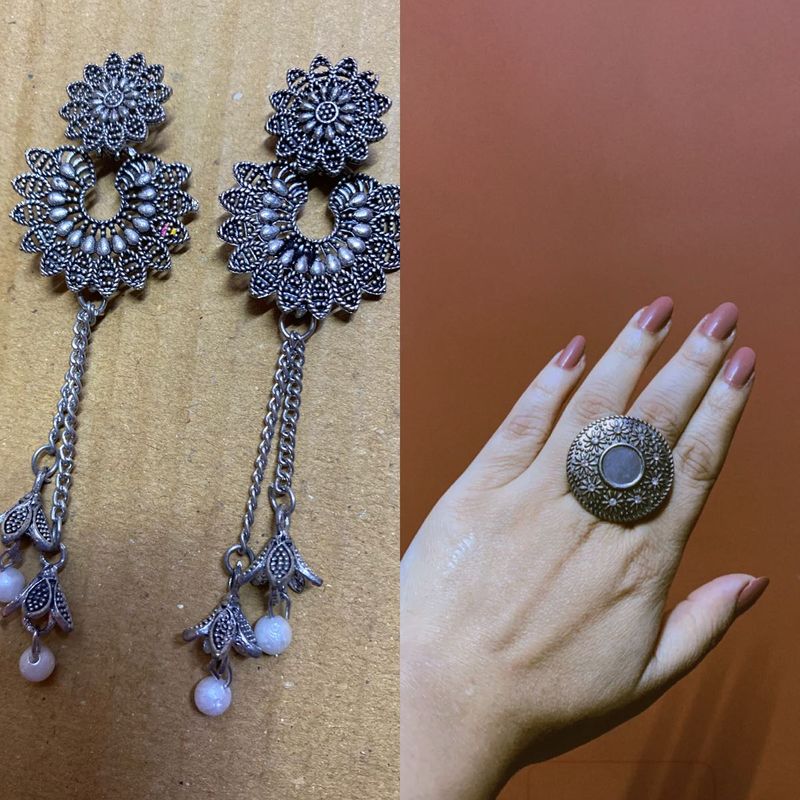 ‼️DIWALI SALE‼️Buy Combo Earrings With Ring