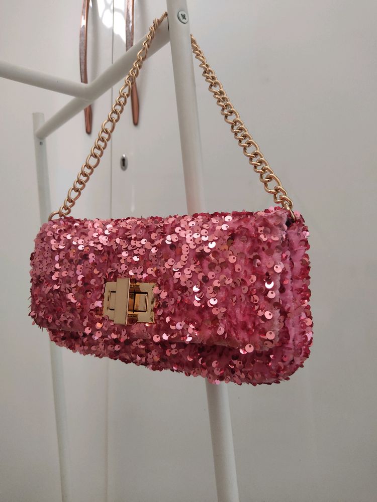 H&M Sequence Pink Sling Bag