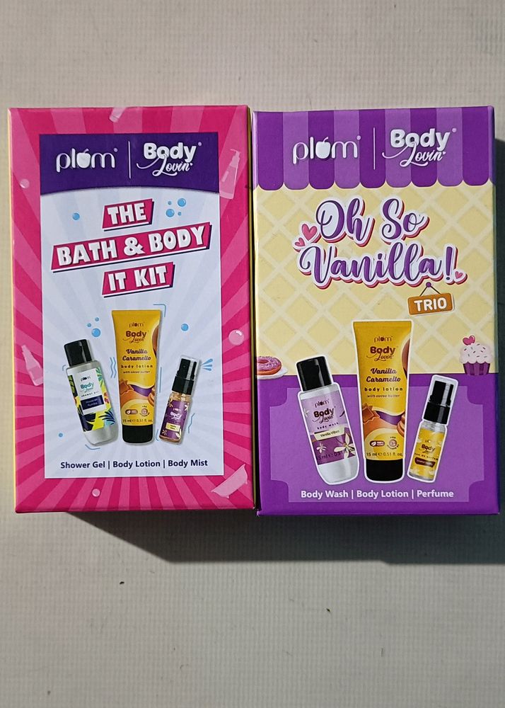 Combo Of Plum Mini Travel Size Body Lovin Products