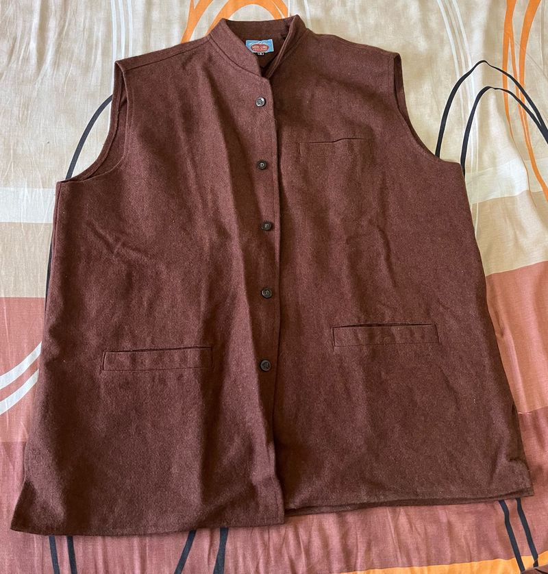 Mens Nehru Jacket / Waistcoat (Premium Pure Wool)