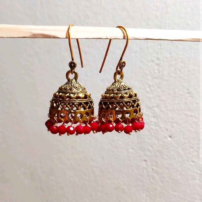 Beads Jhumka Earrings