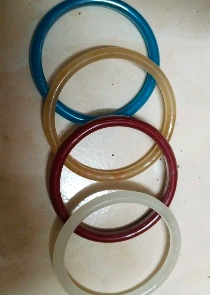 Multi Colored Plain Glass Bangles