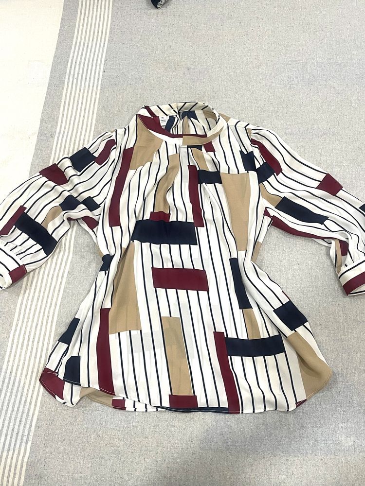 Multicolour Stripped Korean Top