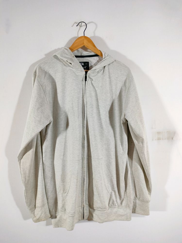 Grey Zipped Hoodie (Men's)