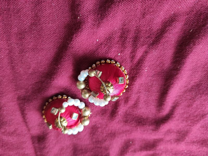 Red Jhumkas