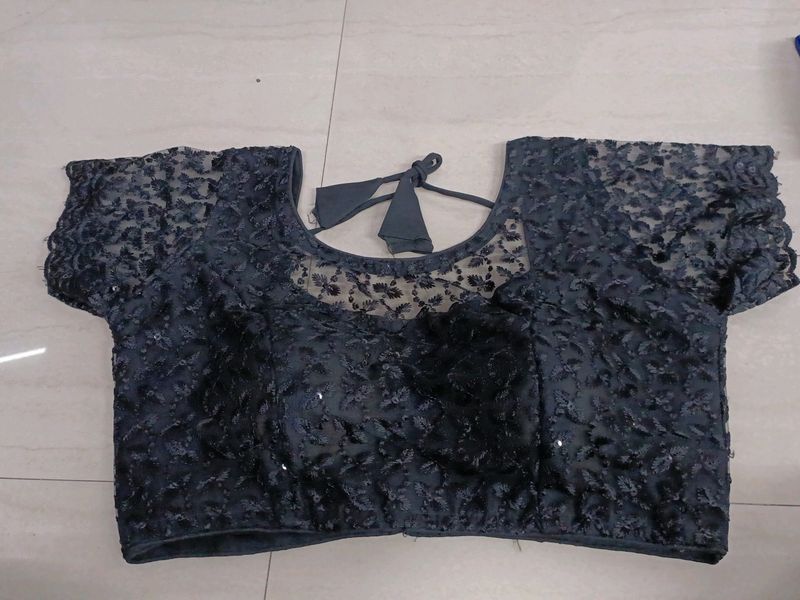 Net  Chipli Black Blouse