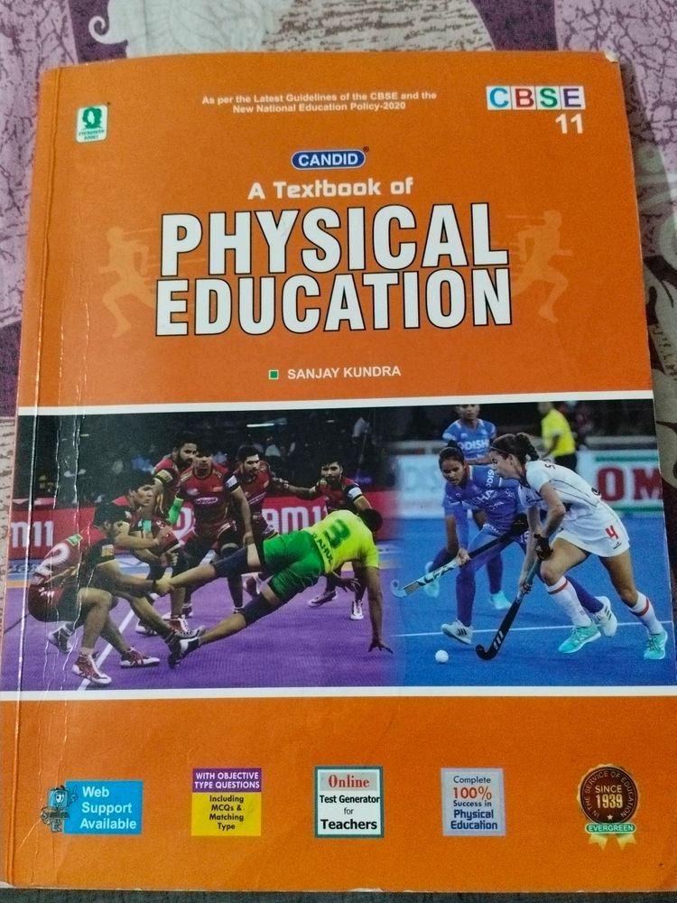 Physical Education Class 11 Cbse Book .