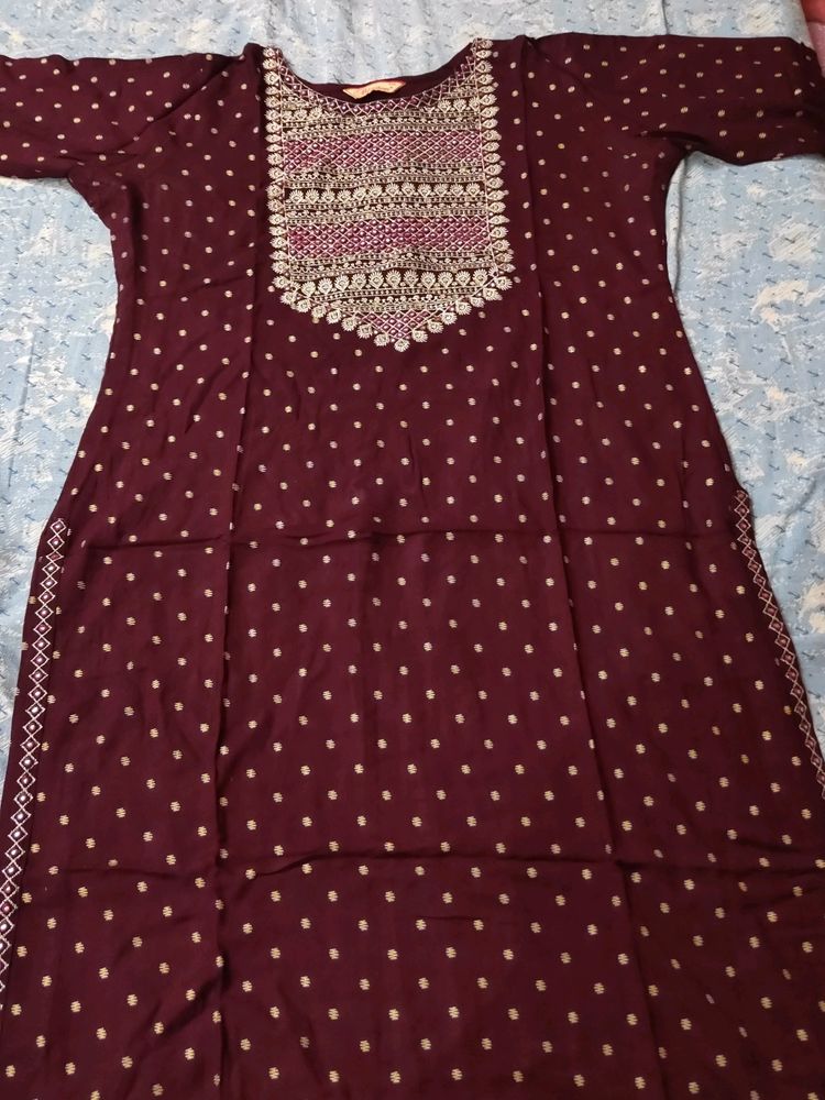 Trousers With Kurta And Dupatta